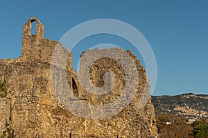 Isernia, Molise, ruins of the Celestial Convent of S. Spirito.  View.