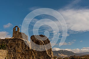 Isernia, Molise, ruins of the Celestial Convent of S. Spirito.  View.