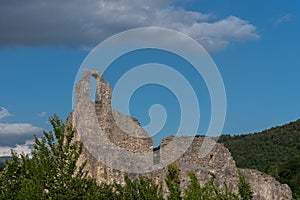 Isernia, Molise, ruins of the Celestial Convent of S. Spirito.  View.