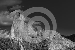 Isernia, Molise, ruins of the Celestial Convent of S. Spirito.  View.