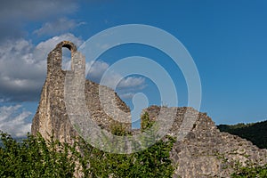 Isernia, Molise, ruins of the Celestial Convent of S. Spirito.  View.