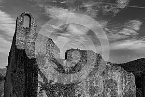 Isernia, Molise, ruins of the Celestial Convent of S. Spirito. View