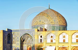 Sheikh Lotfollah mosque in Isfahan, Iran photo