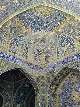Isfahan, Iran, Sheikh Lotfollah Mosque at Naqhsh-e Jahan Square in Isfahan Esfahan, Iran