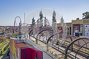 Isfanbul or formerly Vialand. It is the first theme park built in Turkey. View from isfanbul shopping and entertainment center in