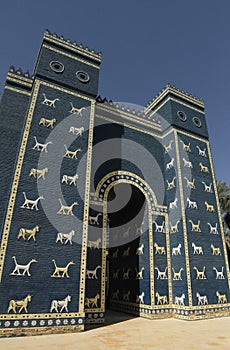 Ishtar gate in Babylon, Iraq