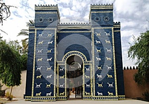 Ishtar gates in Babylon photo