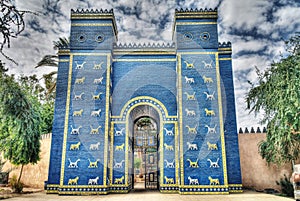 Ishtar gates in Babylon photo