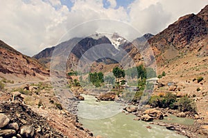 The Iskander Darya river in Fann Mountains, Tajikistan