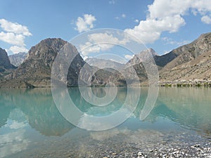 Iskanderkul lake in