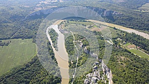 Iskar river, passing near village of Karlukovo, Bulgaria