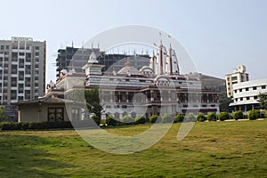 ISKCON NVCC Temple facade, Katraj Kondhwa, Pune, Maharashtra