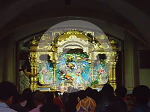 ISKCON Temple Delhi Performing Prayer of Lord Radha Krishna