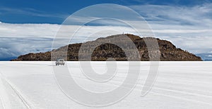 Isla Incahuasi at Salt Lake Uyuni bolivia