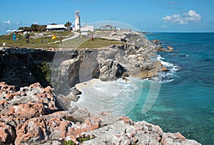 Isla Mujeres Acantilado Amanecer (Cliff of the Dawn) Punta Sur across from Cancun Mexico