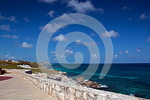 Isla Mujeres Acantilado Amanecer (Cliff of the Dawn) Punta Sur across from Cancun Mexico photo