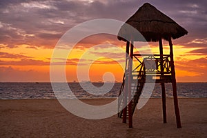 Isla Mujeres island Caribbean beach sunset photo