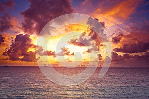 Isla Mujeres island Caribbean beach sunset photo