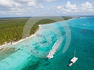 Isla Saone Beach in Punta Cana, Dominican Republic photo