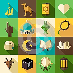 Islam Flat Modern Icon Vector Illustration Eid Mubarak