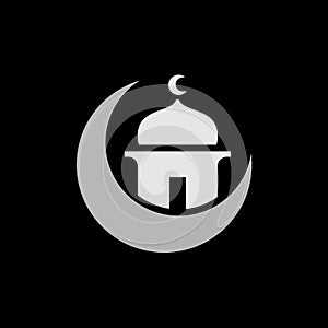 Islam or Islamic Design, Ramadan Kareem, Ramadhan Mubarak, Suitable for Black or Dark Background photo