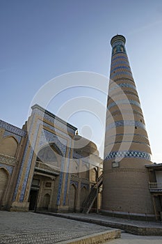 Islam Khodja Minaret in Khiva, Uzbekistan