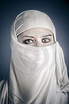 Islam, Young Arabic woman. Stylish portrait