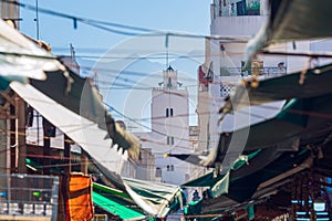 Islamic Architecture, White Minaret in Tetouan Morocco