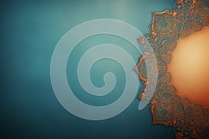 Islamic art background with copy space