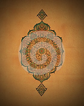 Islamic art,vintage paper