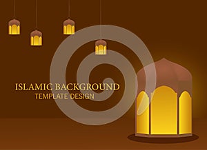 Islamic background template design