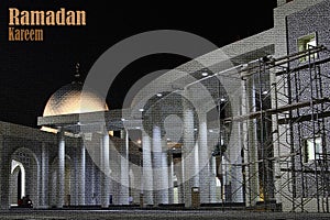 An Islamic background of a mosque for Ramadan Kareem event