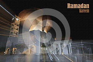 An Islamic background of a mosque for Ramadan Kareem event