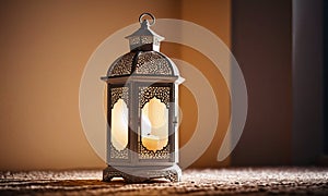 islamic background ramadhan, eid mubarak and eid al adha lantern in a light background