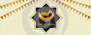 Islamic bakra eid al adha festival banner design