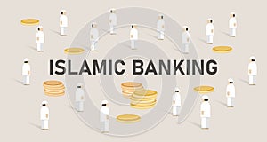 Islamic banking. Concept of managing money using shariah Islam religion law