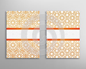 Islamic brochure vector