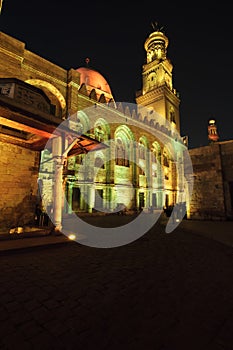 Islamic Cairo at night.