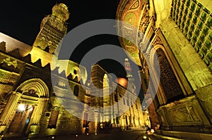 Islamic Cairo at night.