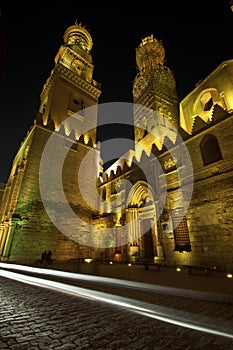 Islamic Cairo at night.