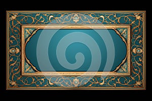 Islamic calligraphy frame for text