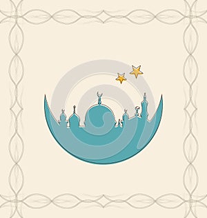 Islamic Card for Ramadan Kareem