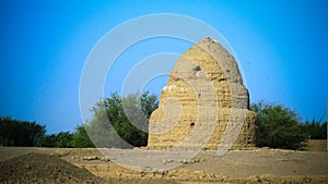 The Islamic cemetery with qubba at Dongola, Kerma, Nubia, Sudan