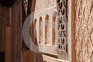 Islamic college Ben Youssef Medersa in Marrakesh, Morocco