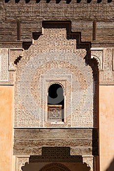 Islamic college Ben Youssef Medersa in Marrakesh, Morocco