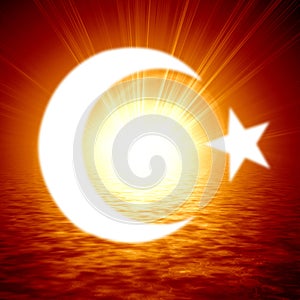 Islamic crescent moon