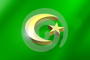 Islamic crescent-star symbol