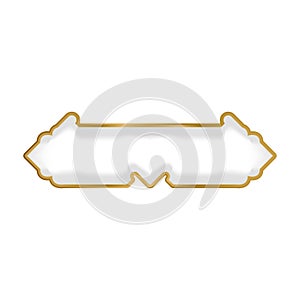 Islamic frame element graphic or cllipart vector