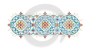 Islamic Geometric Tile Pattern Vector, vector design Generative AI