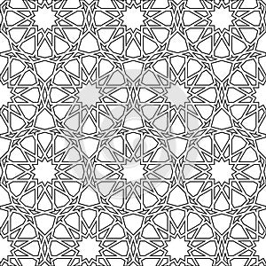 Islamic girih pattern background photo